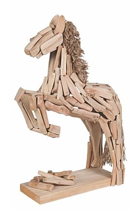 Statue Pferd im Sprung 54 x 34 x 15 cm